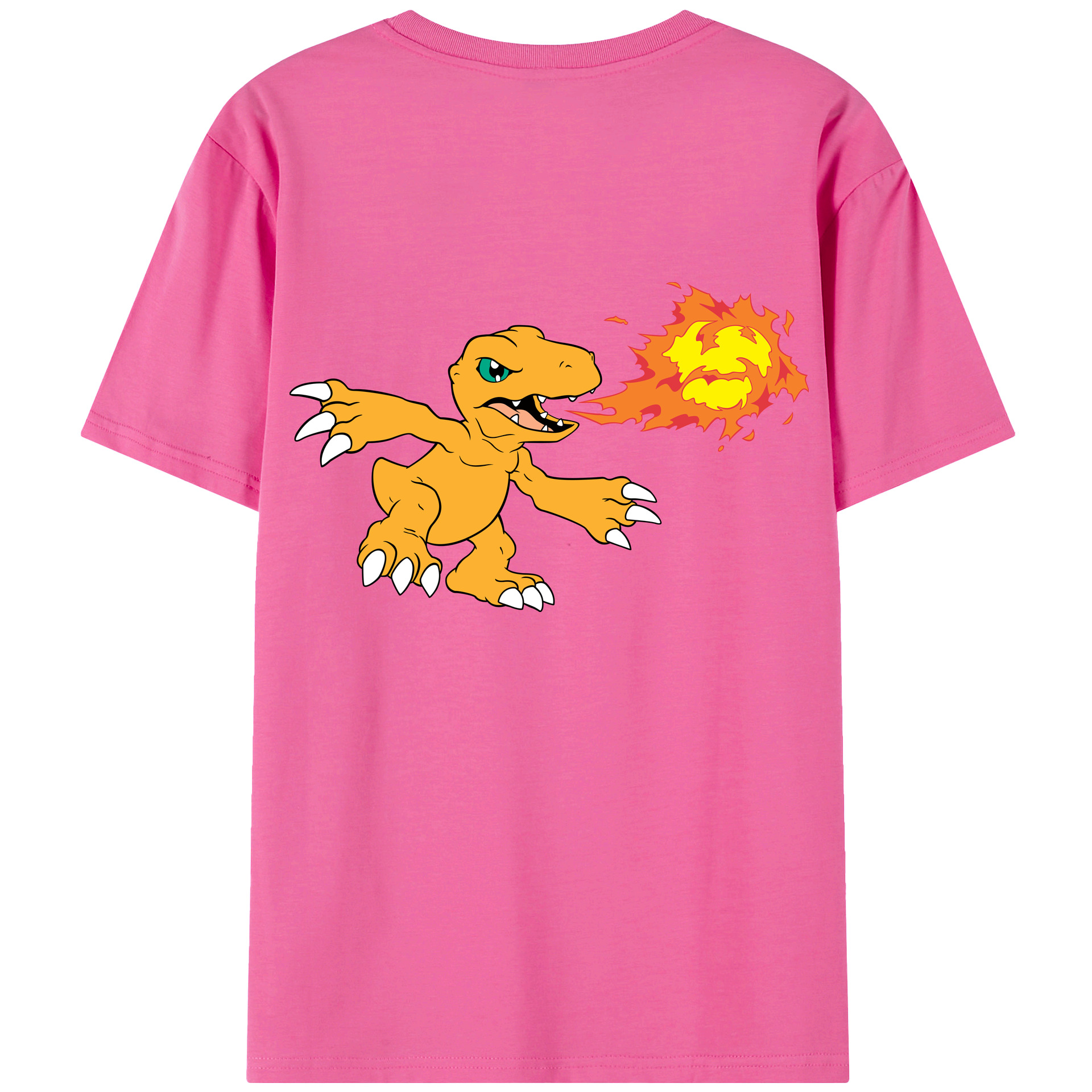 （画像用） Digimon デジタルモンスター/デジモン レディース半袖Tシャツ(バックプリント)